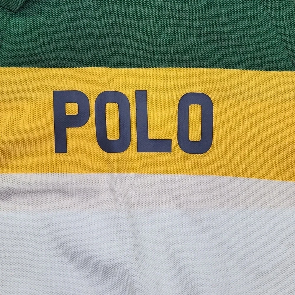 Polo Ralph Lauren Color Block Rugby Shirt 4XLT Big and Tall multicolor New